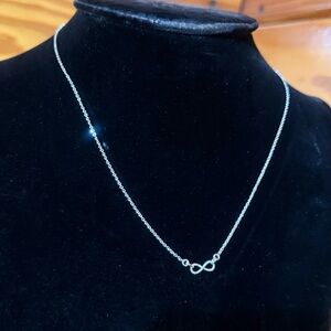 Elegant Silver Infinity Necklace